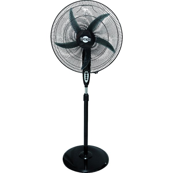 VENTILADOR TOKYO DE PIE NEGRO BRAVISIMO 3 VEL.20-BASE REDONDA