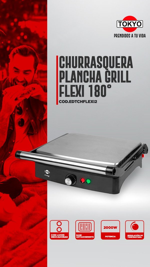 CHURRASQUERA PLANCHA GRILL TOKYO FLEXI