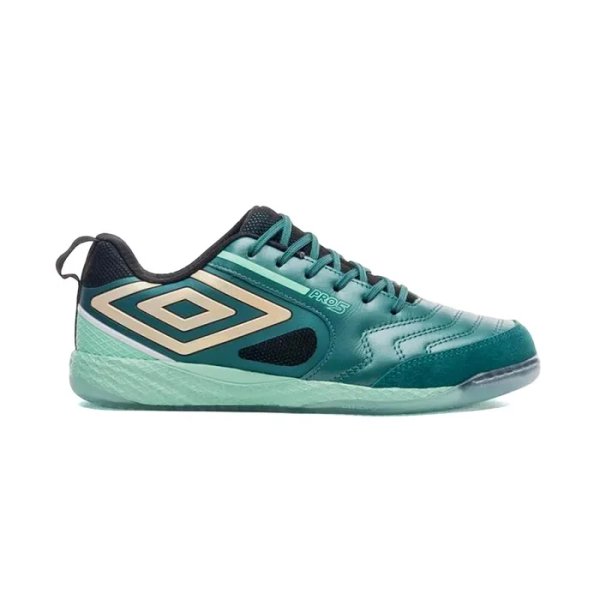 Umbro Indoor Unisex Futbol Pro 5 Bump Everglade/Black/Aqua