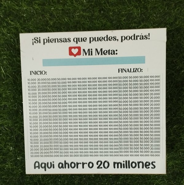 Alcancía 20 Millones