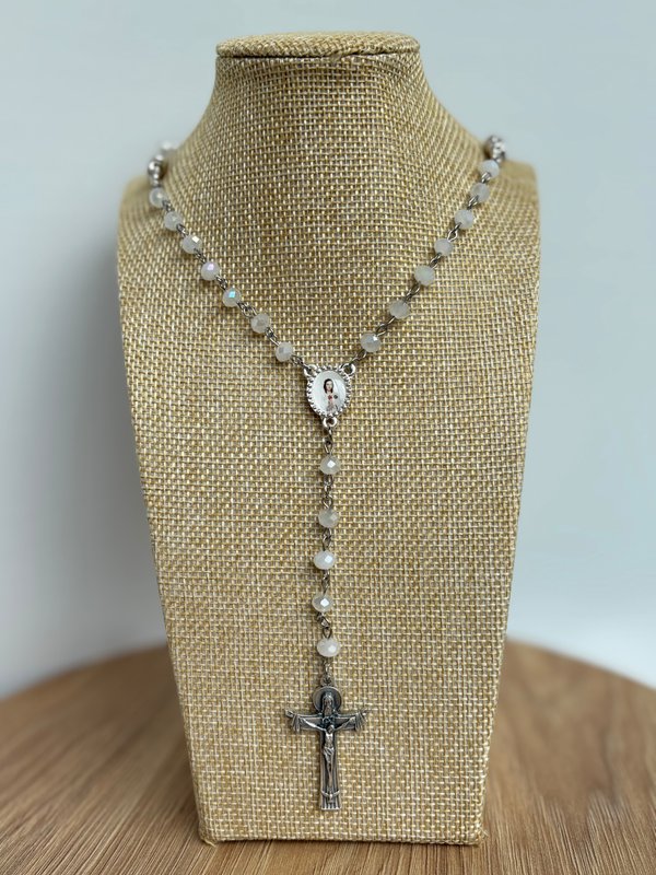 📿 Rosario Cristal Facetado 