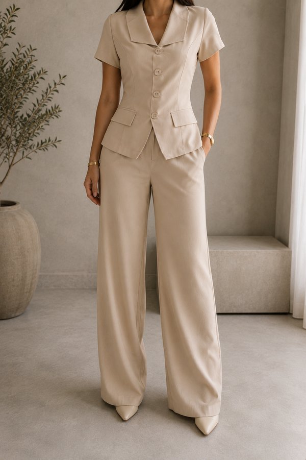 Conjunto Sastrero Beige