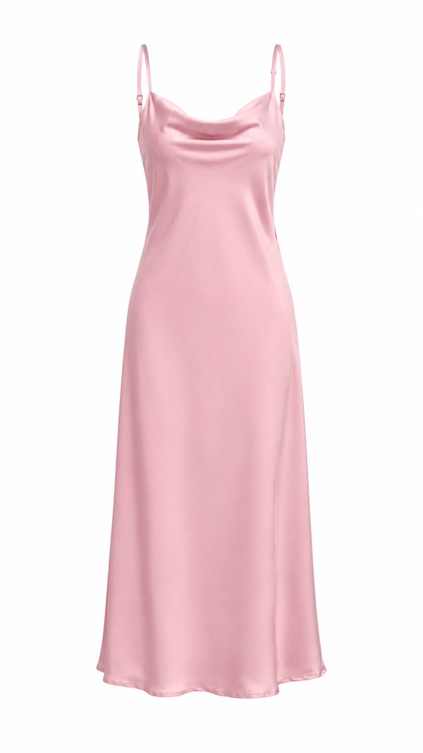 Vestido Satín Largo