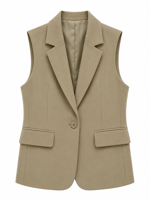 Blazer Forrado Sin mangas