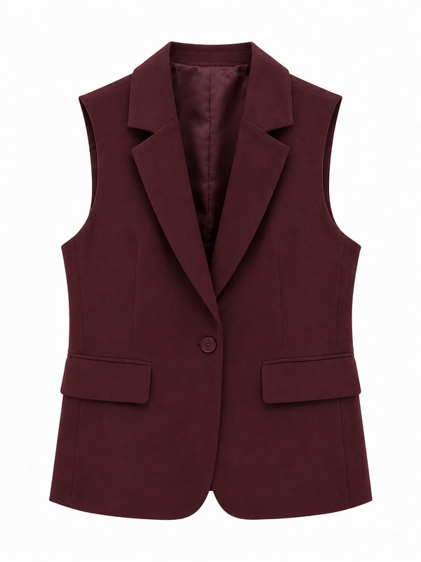 Blazer Forrado Sin mangas