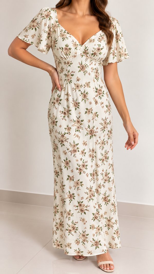 Vestido Estampados C/ Mangas 
