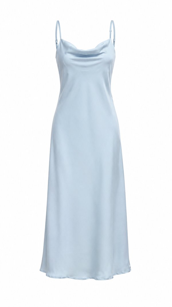Vestido Satín Largo