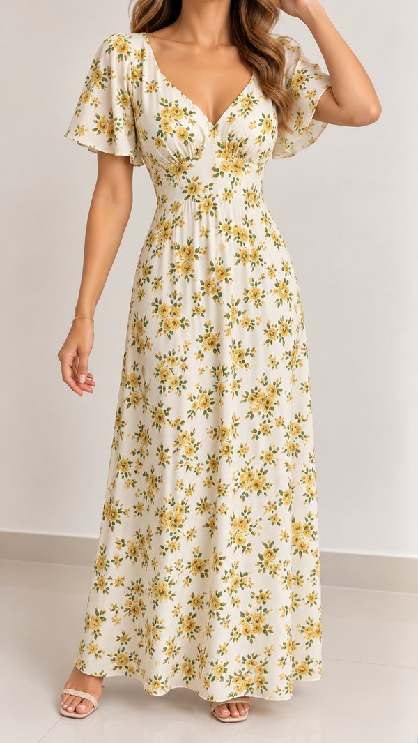 Vestido Estampados C/ Mangas 