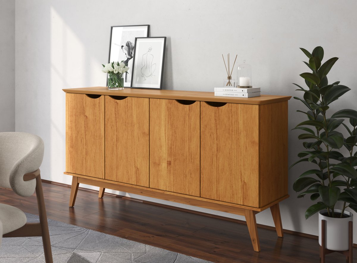 BUFFET 1600 4 PUERTAS PRISM PATRIMAR CINAMOMO