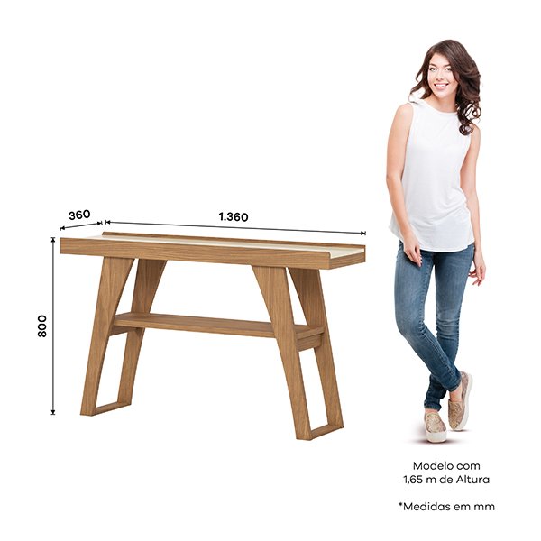 APARADOR MENPHIS HENN NATURE | OFF WHITE