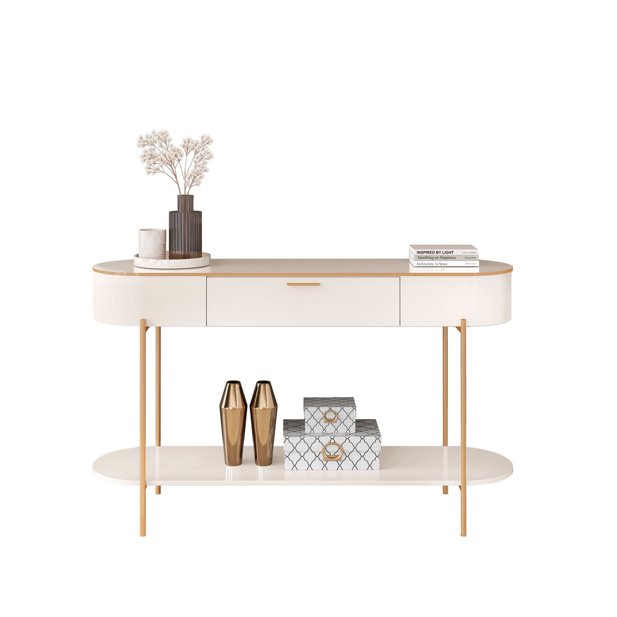 APARADOR CAREN DJ OFF WHITE - 3