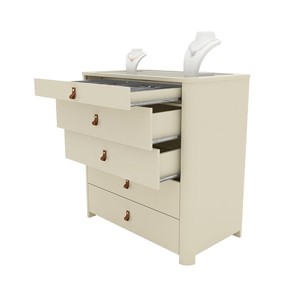 COMODA 5 CAJONES ISLA OFF WHITE