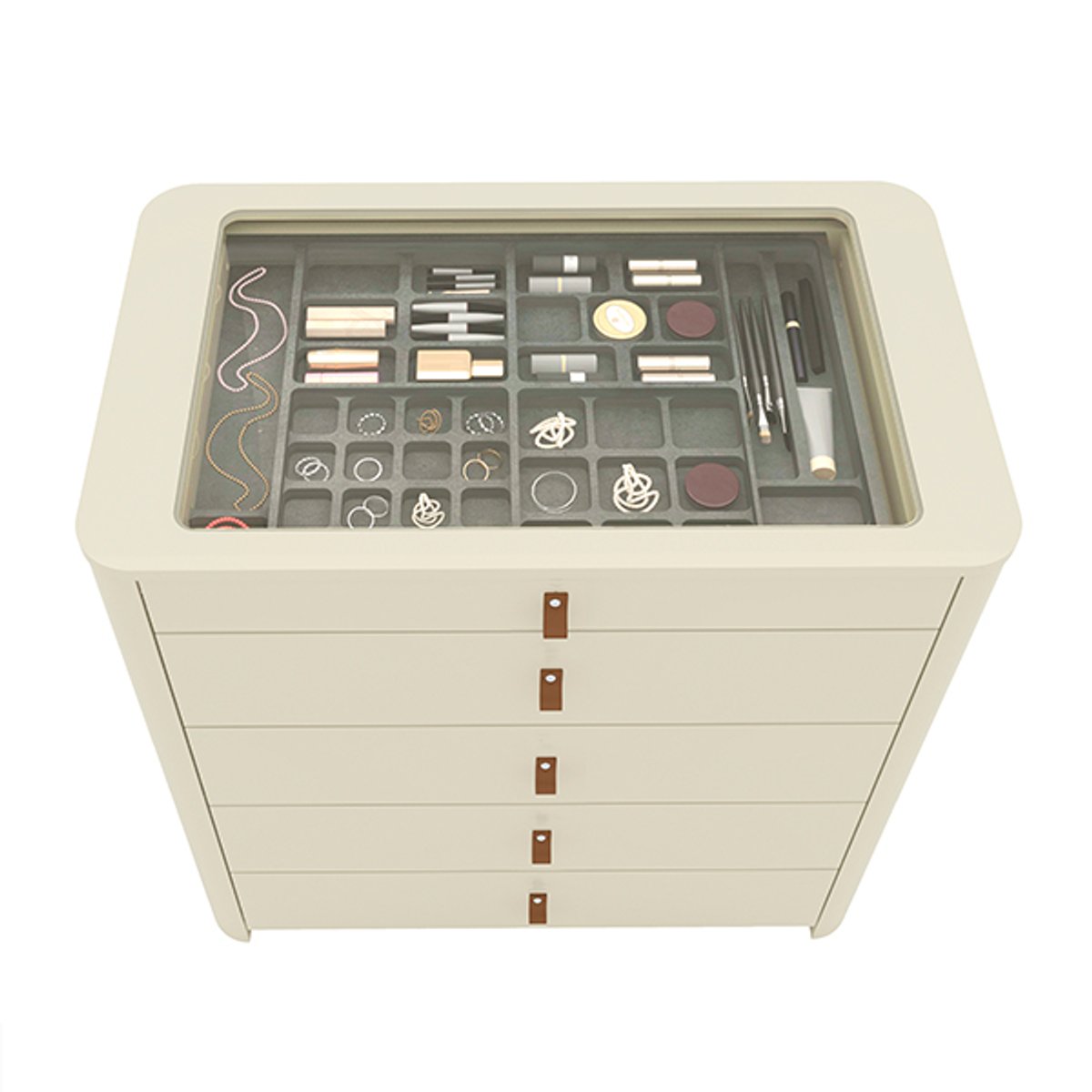 COMODA 5 CAJONES ISLA OFF WHITE - 3