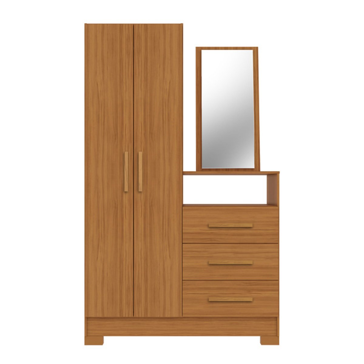 COMODA MULTIUSO 2 PUERTAS 3 CAJONES CON ESPEJO NT5165 - 3
