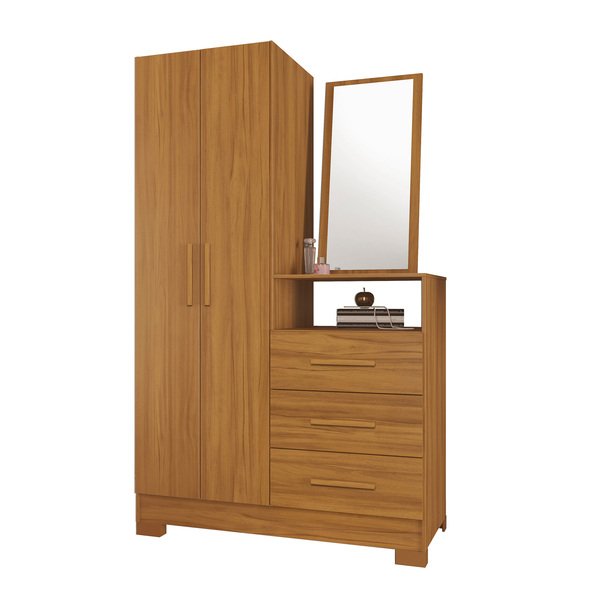 COMODA MULTIUSO 2 PUERTAS 3 CAJONES CON ESPEJO NT5165