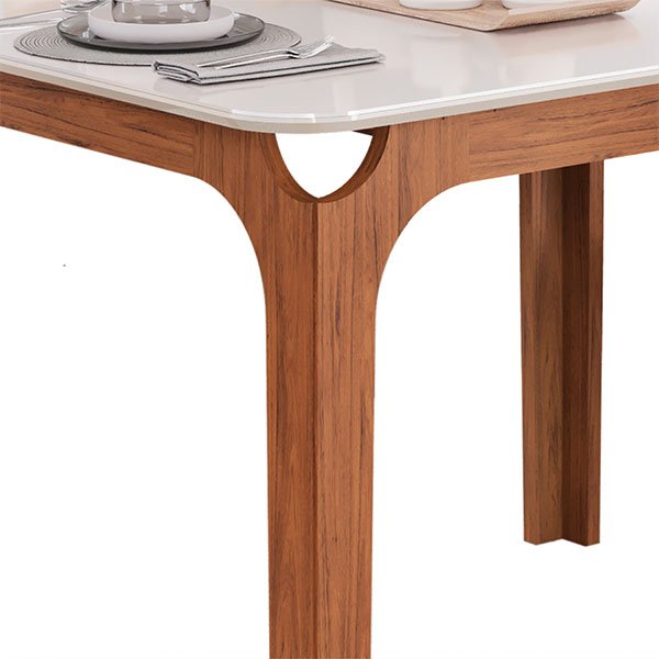 CONJUNTO COMEDOR 1200 CON VIDRIO MARINA 4 SILLAS 