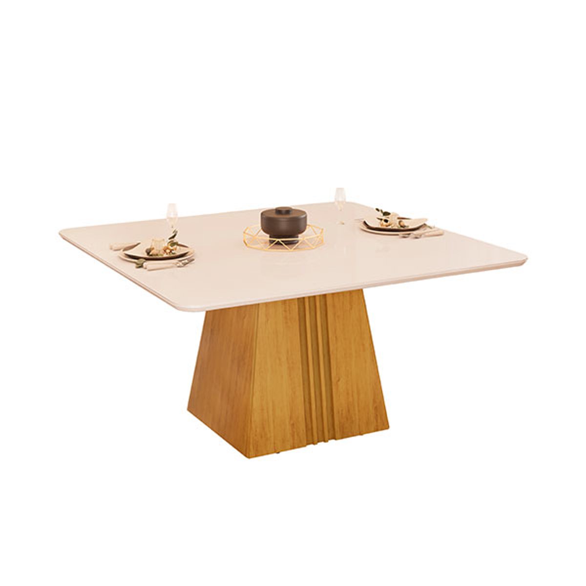 CONJUNTO COMEDOR 1360 CON VIDRIO ITALIA 8 SILLAS - 2