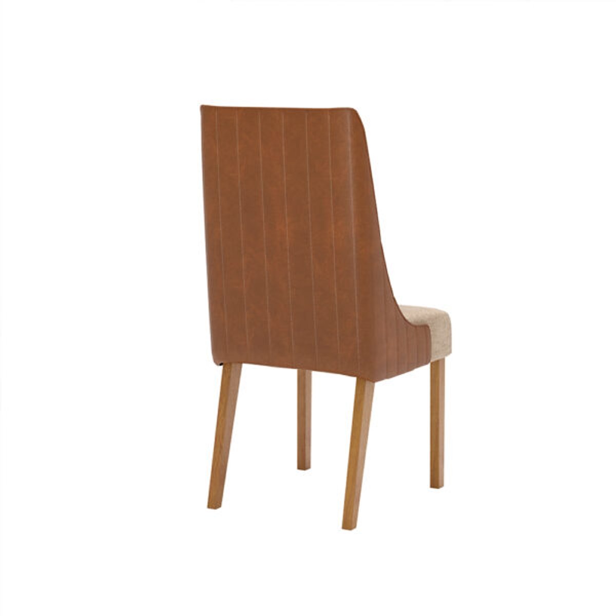 CONJUNTO COMEDOR 1500 CON VIDRIO MAVI 8 SILLAS IVY OFF WHITE | TAPIZADO CORANO CARAMELO | CREME - 4