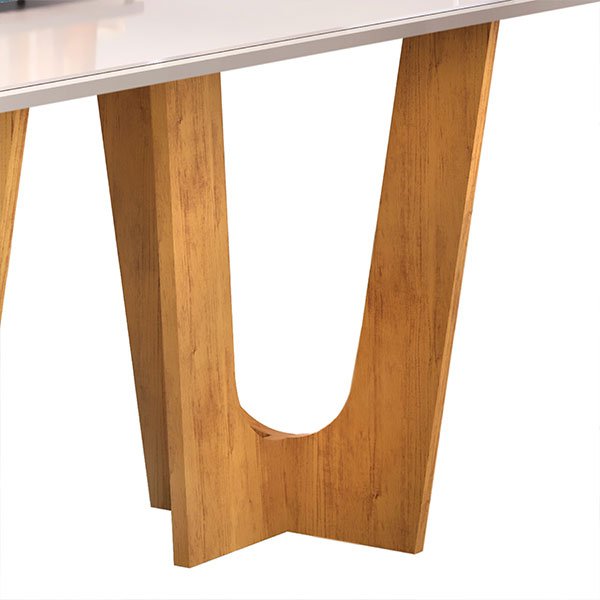 CONJUNTO COMEDOR 1700 CON TAMPO DE VIDRIO NALA 6 SILLAS