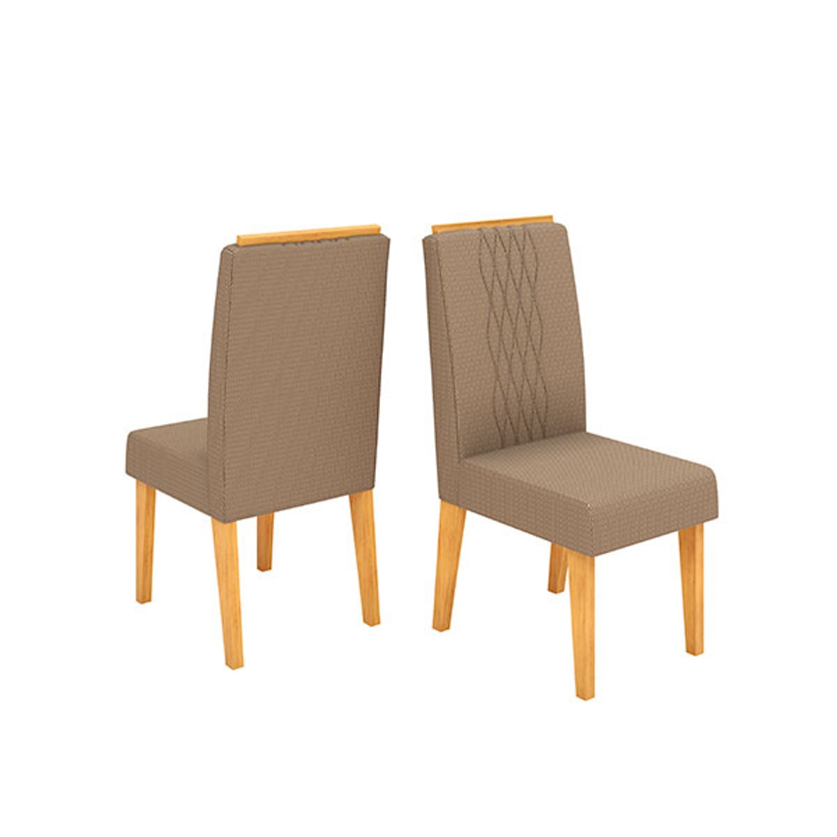 CONJUNTO COMEDOR 1700 CON TAMPO DE VIDRIO NALA 6 SILLAS - 3