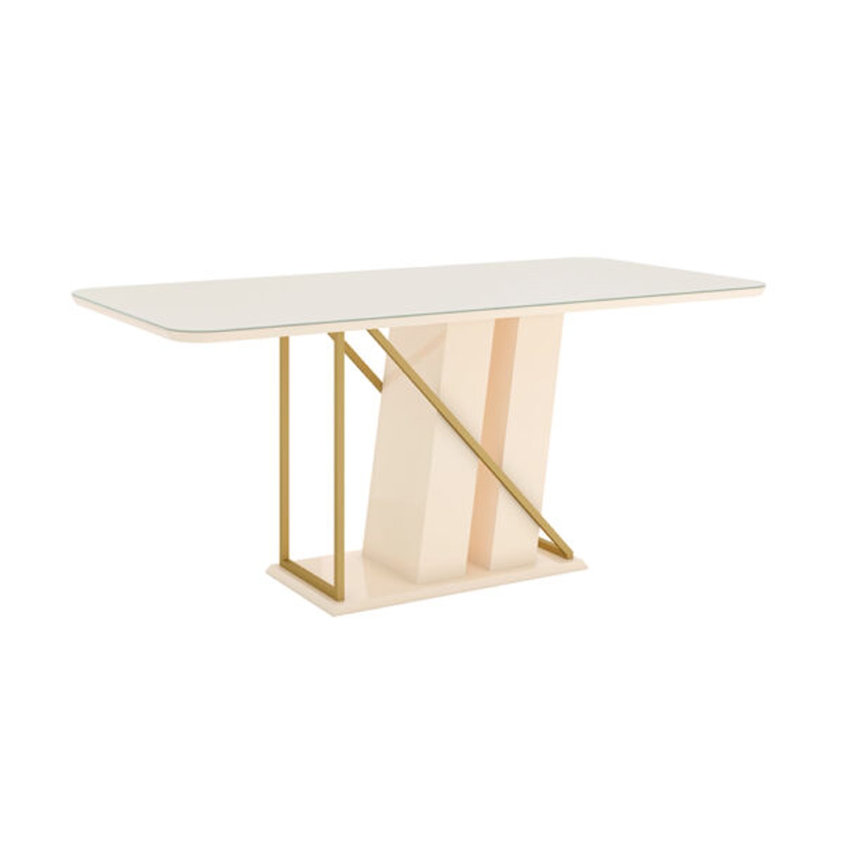  DESCARGAR IMAGEN CONJUNTO COMEDOR 1800 CON VIDRIO ANDY 6 SILLAS ANNE HENN NATURE | OFF WHITE | TAPIZADO CUERO ECOLOGICO | LINO - 2