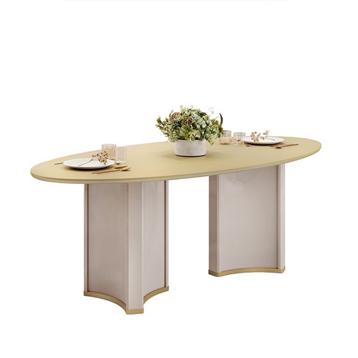 CONJUNTO COMEDOR 2180 CON TAMPO ORGANICO LIZ 8 SILLAS - 6