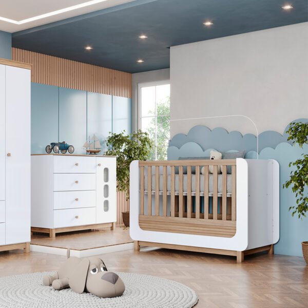 CUNA MINI CAMA ACONCHEGO BLANCO | JEQUITIBA HP