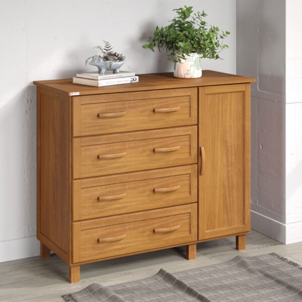 CÓMODA ZAPATERA 4 CAJONES 1 PUERTA VENEZA TOZETTO CARVALLO|ACETINADO