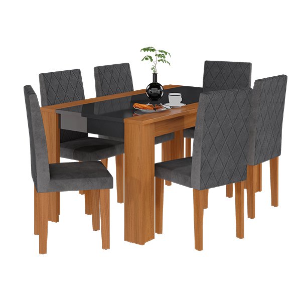 CONJUNTO COMEDOR 1600 6 SILLAS CHILE