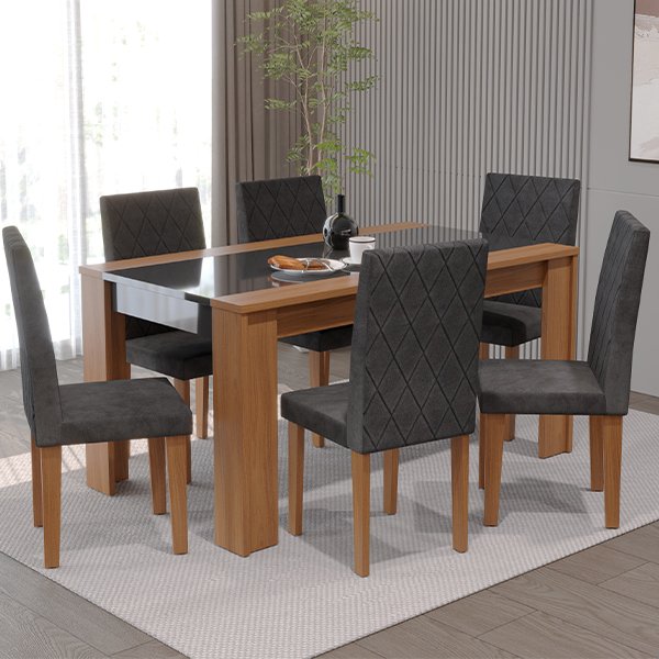 CONJUNTO COMEDOR 1600 6 SILLAS CHILE