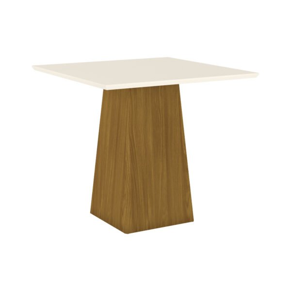 CONJUNTO COMEDOR RECTO SIN VIDRIO DORA 4 SILLAS MILLA HENN NATURE|OFF WHITE MARRON 	