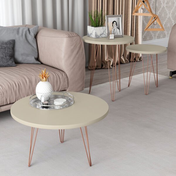 CONJUNTO MESAS CENTRO, LATERAL Y APOYO EVO