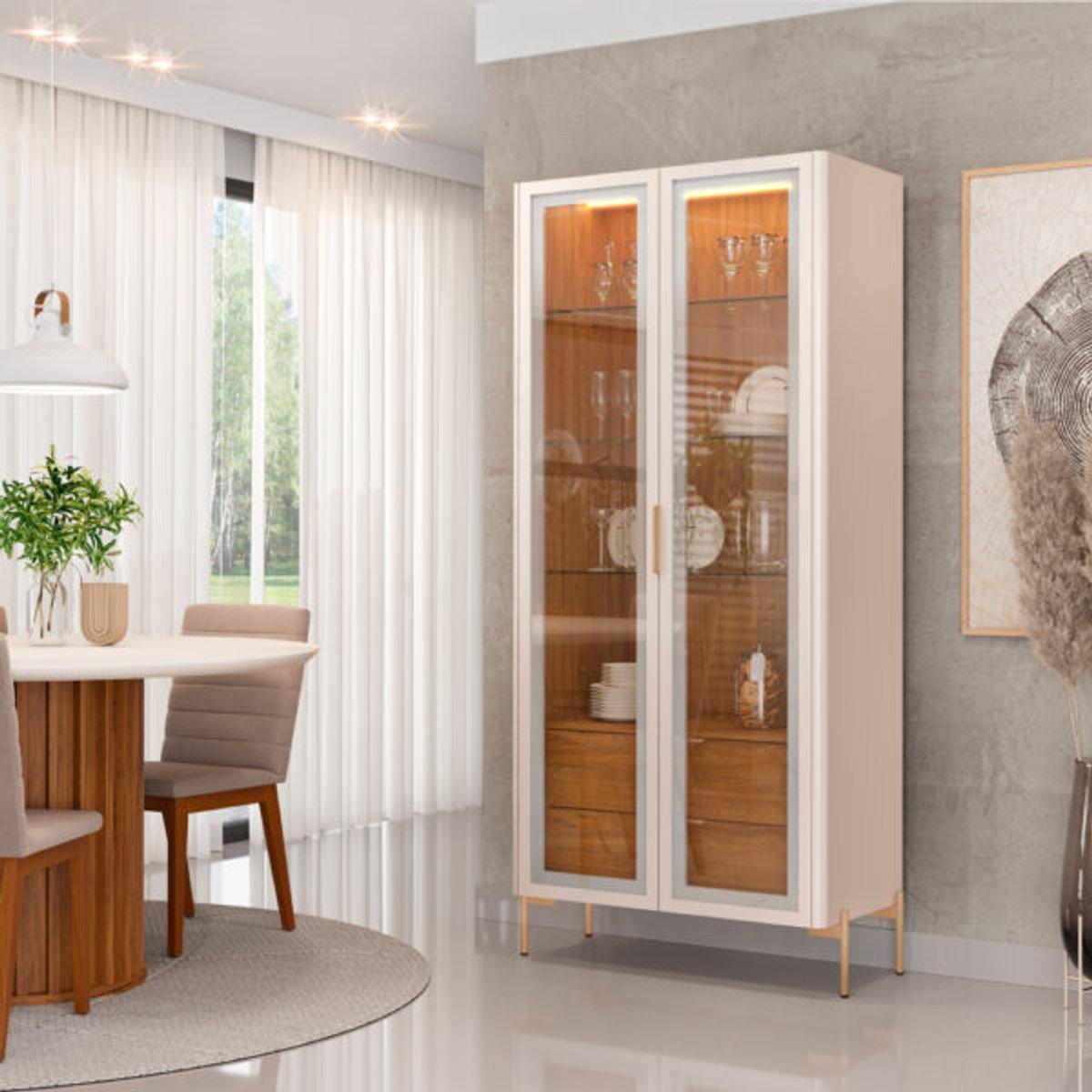 CRISTALERA 2 PUERTAS OLIVIA  - 2