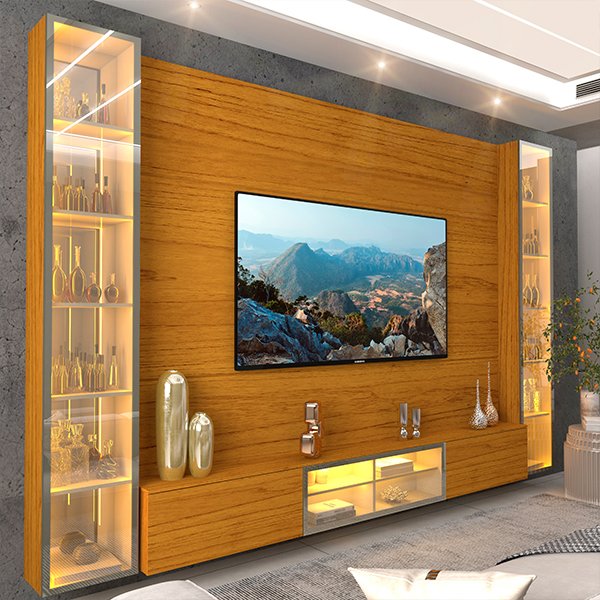 HOME REFLECTA FULL 293 CON LEDS CON ESPEJOS LUMINARE NATURE