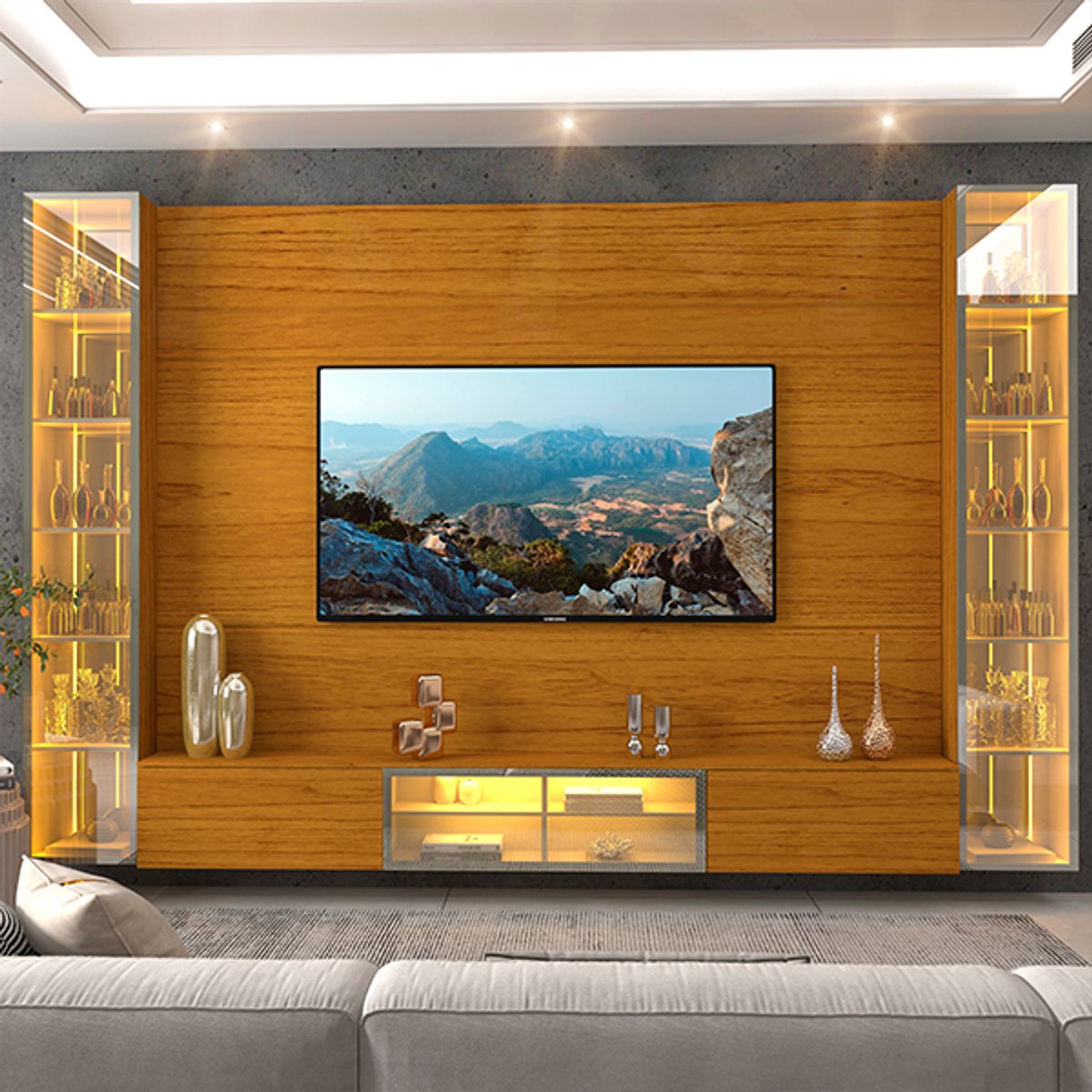 HOME REFLECTA FULL 293 CON LEDS CON ESPEJOS LUMINARE NATURE - 6