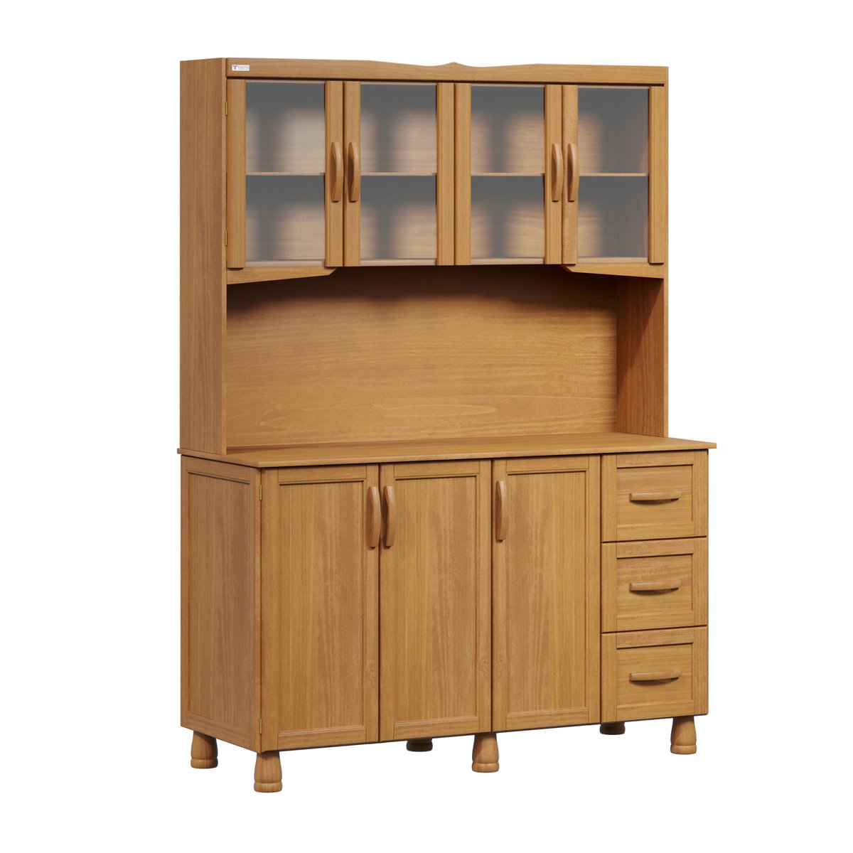 KIT COCINA 7 PUERTAS 3 CAJONES PEROLA TOZETTO CARVALLO ACETINADO