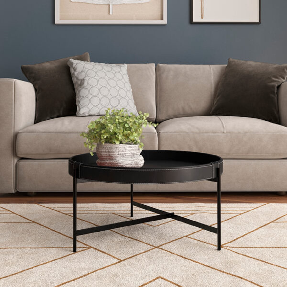 MESA CENTRO DÉCOR 600  NEGRO