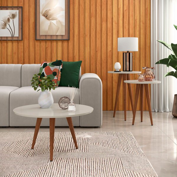 MESA CENTRO SLIM OFF WHITE