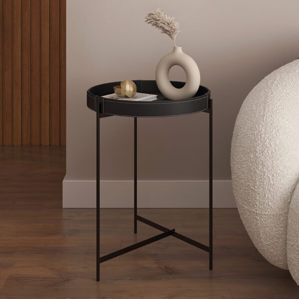 MESA LATERAL DECOR 470 NEGRO