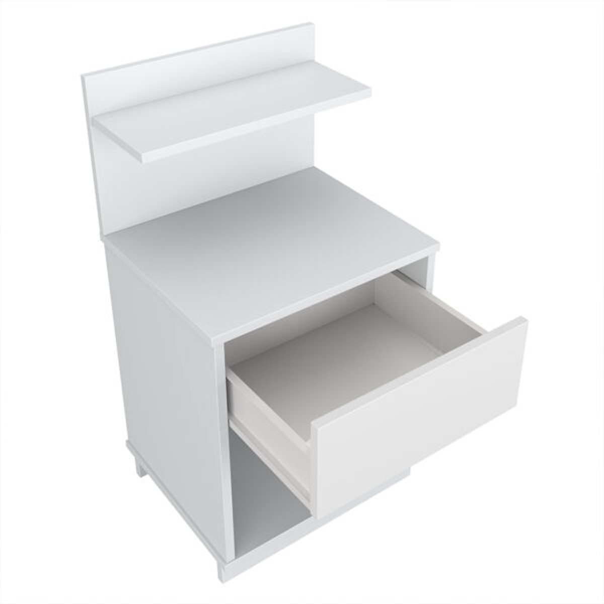 MESA DE LUZ 1 CAJÓN MAVIE BLANCO - 2