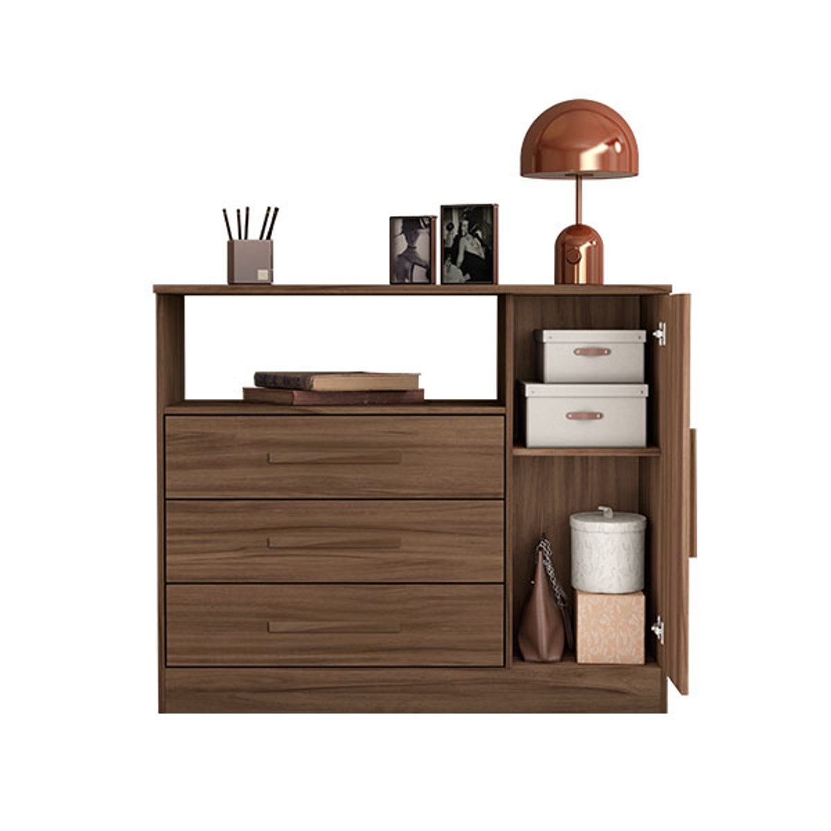 COMODA MULTIUSO NT5075  NOGAL - 3