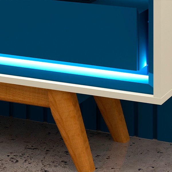 PANEL CON LEDS CON PATAS NOBRE 230 + RACK CON LEDS CON PATAS REQUINTE 212 AZUL ROYAL