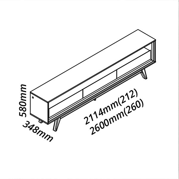 PANEL CON LEDS CON PATAS NOBRE 230 + RACK CON LEDS CON PATAS REQUINTE 212 AZUL ROYAL