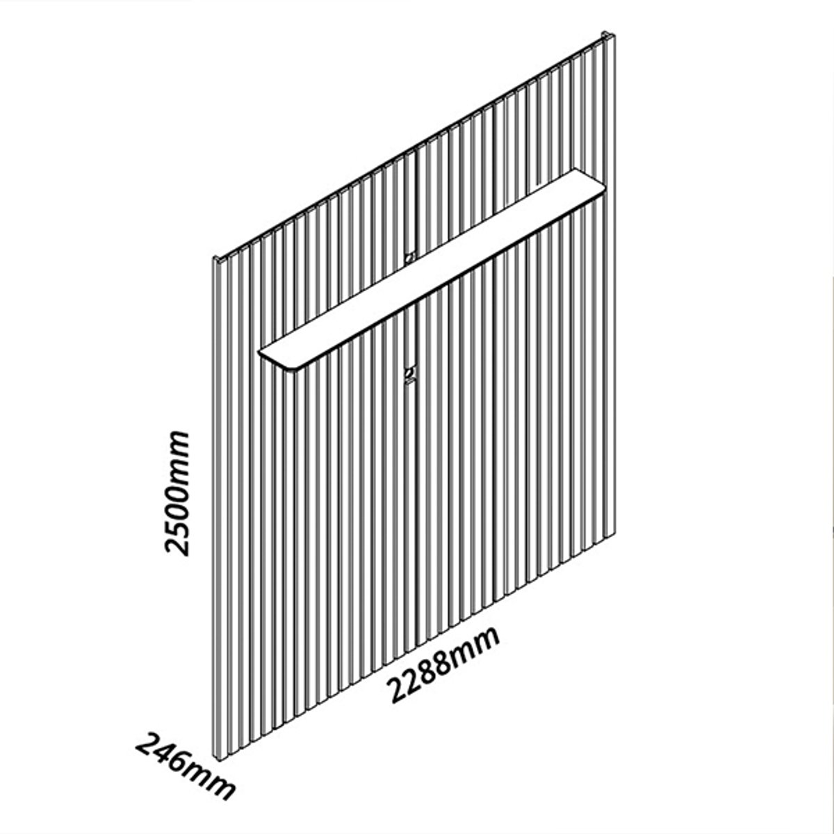 PANEL CON LEDS NOBRE 230 + RACK CON LEDS Y CON PATAS DE VIDRIO NOBRE 210 NATURE | OFF WHITE - 2