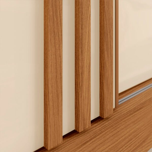 ROPERO 2 PUERTAS CORREDIZAS CON ESPEJO BE370 BRIZ NATURE