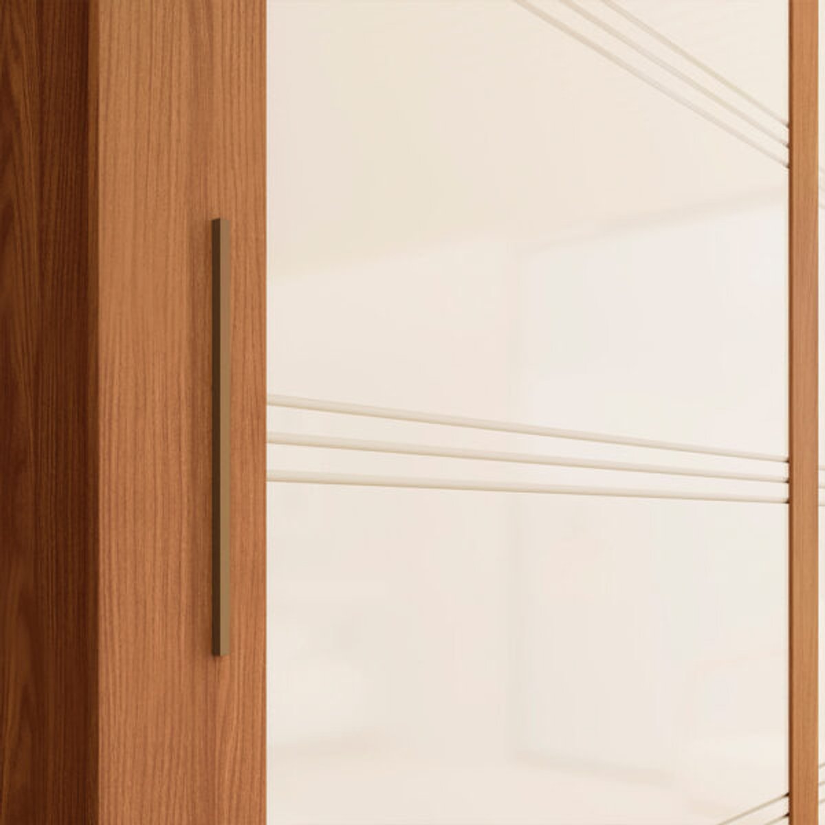 ROPERO 2 PUERTAS CORREDIZAS CON ESPEJO MEDELIN DE22 HENN NATURE | OFF WHITE - 5