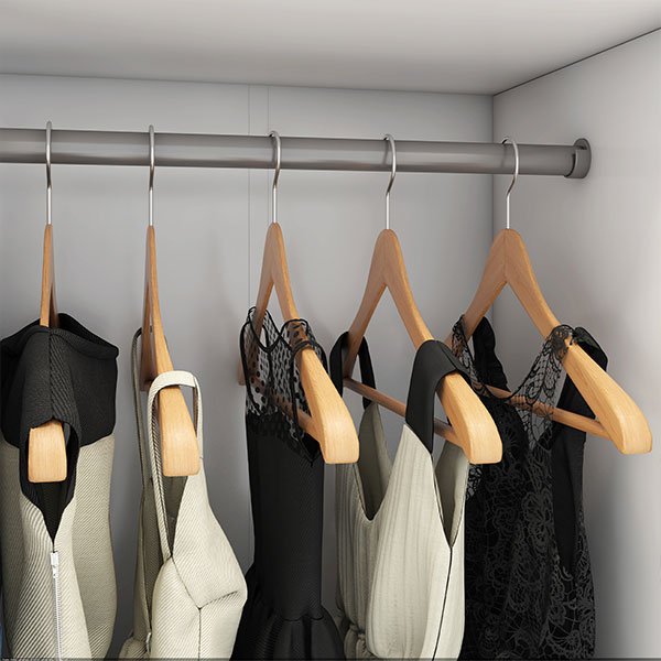 ROPERO 6 PUERTAS 2 CAJONES NT6015  BLANCO | BLANCO ROSA