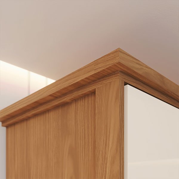 ROPERO 6 PUERTAS CON ESPEJO DUBAI D322 HENN NATURE | OFF WHITE