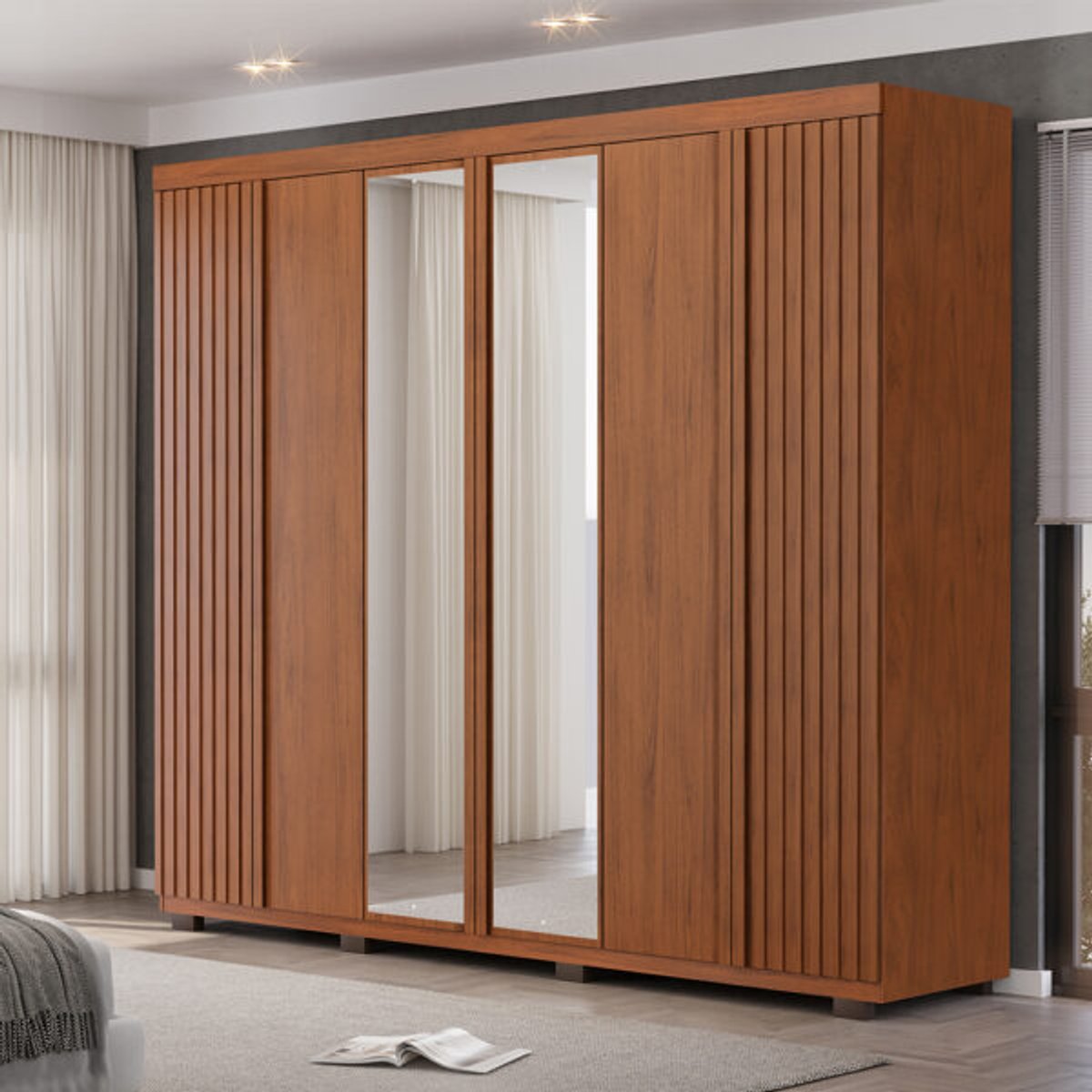 ROPERO 6 PUERTAS CON ESPEJO LONDON DJ FREIJO - 2