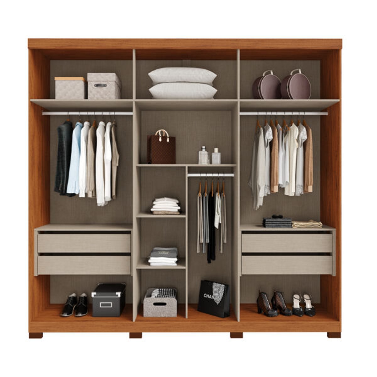 ROPERO 6 PUERTAS CON ESPEJO LONDON DJ FREIJO - 3